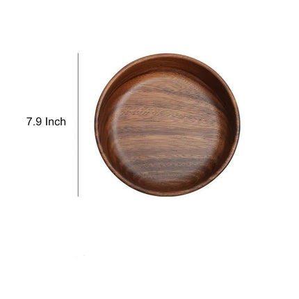 Fruit Bowl for Kitchen Counter, Solid Walnut Wooden Salad Bowls – image 12