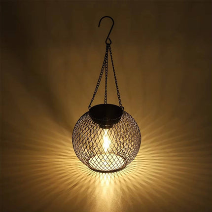 Outdoor Solar Hanging Lantern, Decorative Lantern with Warm White LED – image 9