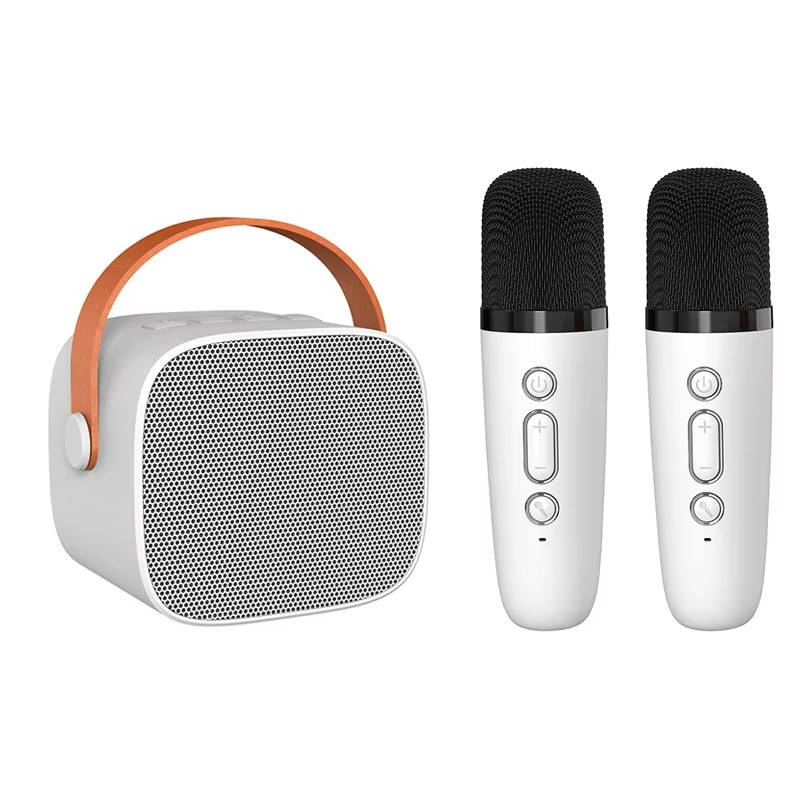 Tuzwa Portable Karaoke Machine with 2 Wireless Microphones – Bluetooth Mini Speaker, LED Lights, Voice Effects & Vocal Remover