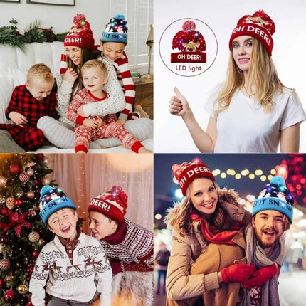 Christmas Beanie with LED Lights, Light Up Christmas Hat – image 6