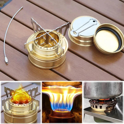 Camping Stove Portable Alcohol, Mini Backpacking Stove Foldable