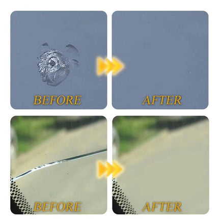 Windshield Repair Kit for Cracks and Chips, DIY Windshield Crack Repair Kit with Clear Resin