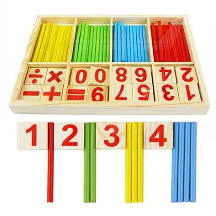 Wooden Educational Toys, Math Manipulatives with Counting Sticks – image 4
