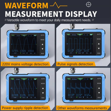 Portable Digital Oscilloscope with Signal Generator, Handheld Oscilloscope with Probe for Electronics Testing (3)