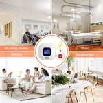 Tuzwa Medical Alert Button for Seniors – 328FT Wireless Caregiver Call System with 120dB Alarm, App Alerts, LED Flash & Lanyard