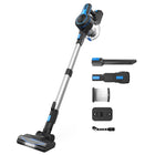 Cordless Vacuum Cleaner for Home, HEPA Vacuum with LED Headlights, Lightweight Vacuum with Removable Battery