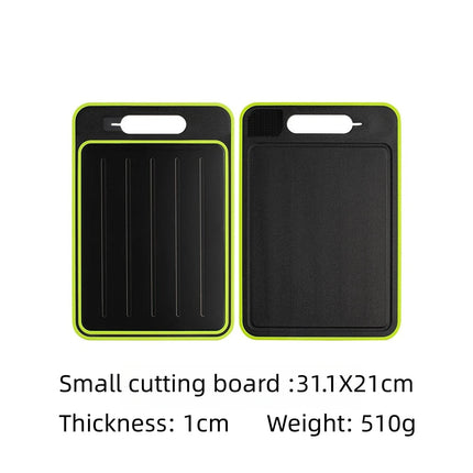 Cutting Board with Thawing Tray and Knife Sharpener, Cutting Board for Meat