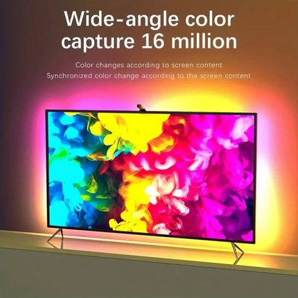 TV Backlight LED Strip Lights for TV 55 to 75 Inch with Screen Color Sync, RGBIC LED Strip Lights with Remote and – image 6