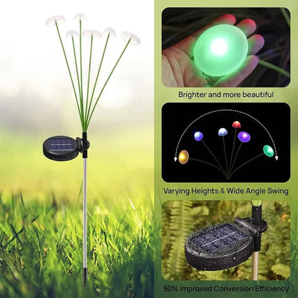 Jellyfish Lights, Solar Garden Lights with Swaying Stems – image 6