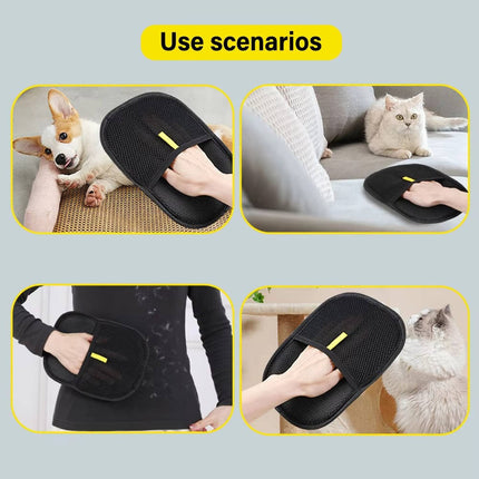 Pet Hair Remover Glove Set of 2, Pet Hair Removal Glove for Furniture and Clothes – image 9