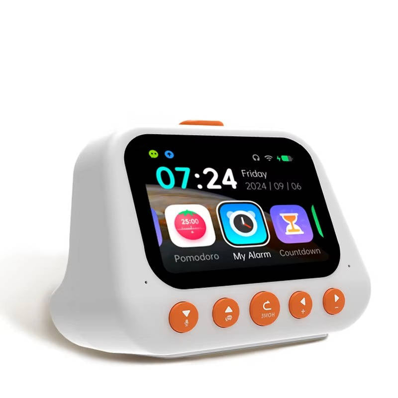 Tuzwa Smart Alarm Clock with AI Voice Assistant – 12 Sleep Sounds, 50 Alarms, Pomodoro Timer, Quiz Mode & Bedtime Audio