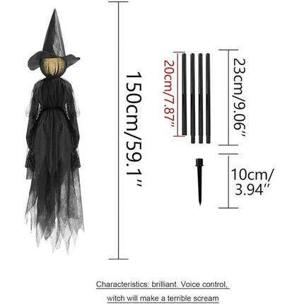 Halloween Witches, Light Up Halloween Witch Decoration Set of 3 – image 8