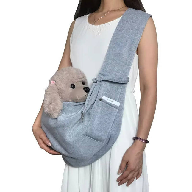 Reversible Small Dog Carrier Bag with front pocket