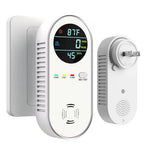 Tuzwa Carbon Monoxide & Gas Detector – Plug-In CO, Natural Gas & Propane Monitor with Temp/Humidity Display & 85dB Alarm