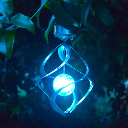 Wind Chimes Outdoor, Solar Wind Spinner with Rotating Led Lights
