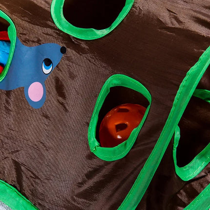 Interactive Cat Toy, 9 Hole Tunnel Cat Mice Game