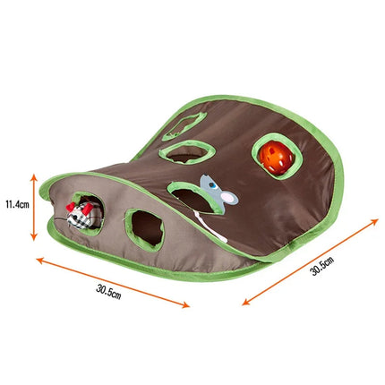 Interactive Cat Toy, Cat Mouse Toy with Ball for Hunting and Chasing