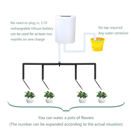 Drip Watering System for Potted Plants, Automatic Plant Waterer with Timer – image 8