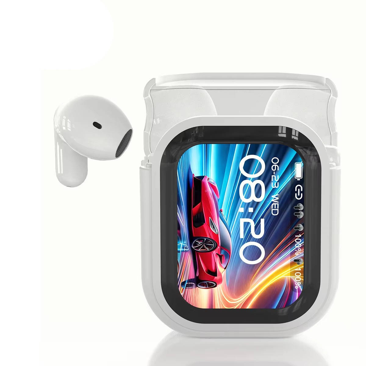 Tuzwa AI Translation Earbuds – Real-Time App Translator, Bluetooth 6.0, HD Display, Noise Reduction & 4-Hour Playtime