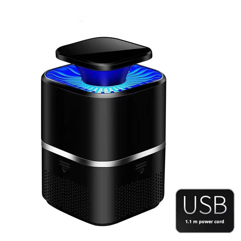 Tuzwa UV Mosquito Trap Lamp – 365nm USB Rechargeable Indoor Mosquito Catcher with 360° LED Attraction, Quiet Fan & Removable Tray