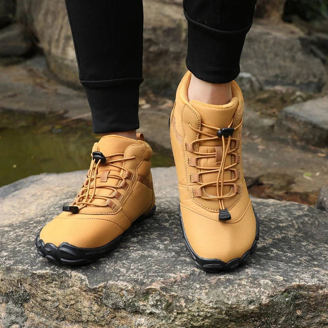 Snow Boots for Men, Waterproof Mens Winter Boots with Fleece Lining