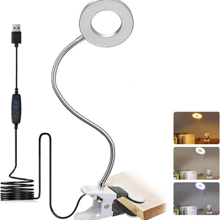 Desk Lamps, Clamp on Desk Lamp with Gooseneck – image 6