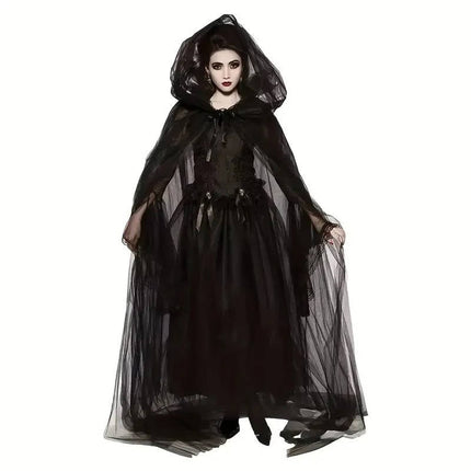 Adult Halloween Costume for Women, Vampire Cape for Cosplay and Party