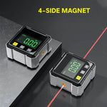 Tuzwa Digital Angle Gauge with Dual Laser – Magnetic Angle Finder, ±0.2° Accuracy, Slope Mode, USB-C Rechargeable & Data Hold