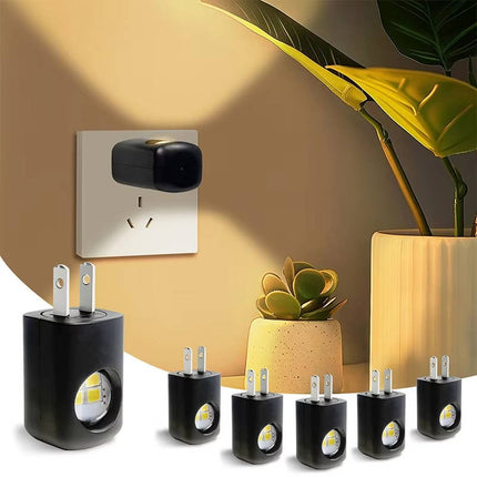 Wall Socket Light, Plug In LED Night Light with Automatic Dusk to Dawn Sensor, 200 Lumen Soft White 3000K Outlet Lamp