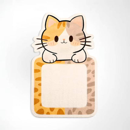 Wall Mounted Cat Scratching Post, Self Adhesive Vertical Felt Scratcher with Dangling Toys and Bells for Indoor Cats
