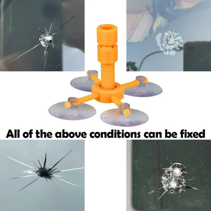 DIY Windshield Repair Kit, Glass Crack Repair for Chips and Star Breaks
