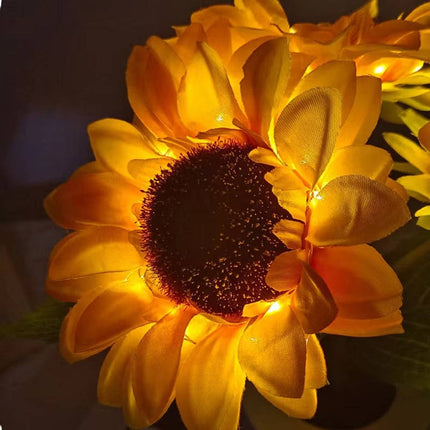 Bedside Lamp, Rechargeable LED Night Light with Copper Wire Sunflower – image 10