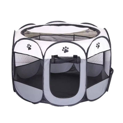 Cat House Indoor and Outdoor, Foldable Mesh Pet Playpen with Zip Doors – image 13