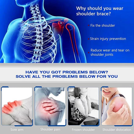 Shoulder Brace with Ice Pack Pocket, Adjustable Cold Therapy Brace for Shoulder Support – image 5