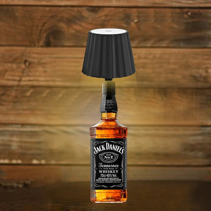 Cordless Table Lamp for Wine Bottles, Touch Lamp with 3 Light Modes, Vintage Nightstand Lamp for Bedroom and Bar – image 4