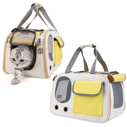 Cat Carrier Bag for Cats and Small Dogs, Soft Sided Pet Carrier with Mesh Windows and Shoulder Strap – image 4