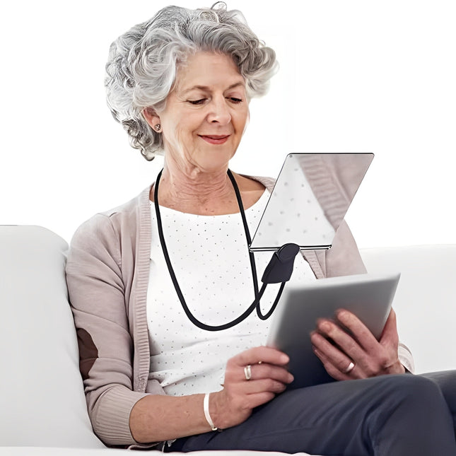 Glass Magnifiers for Reading, Hands Free Magnifier Around Neck, Handheld Magnifier, 3X Magnifying Glass for Small Print