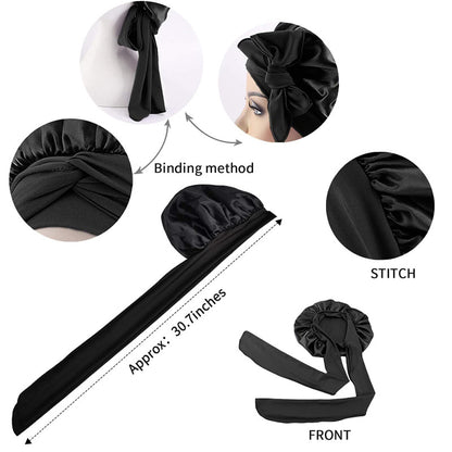 Silk Bonnet for Sleeping, Kids and Adults – image 7