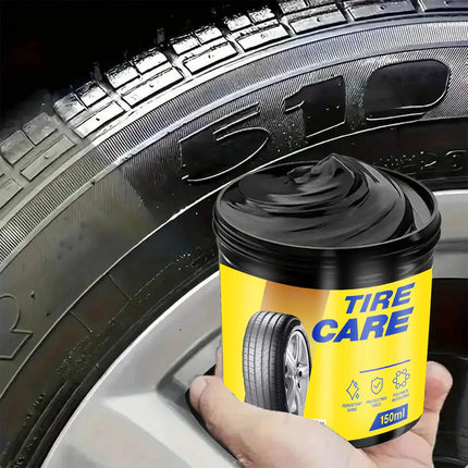 Long Lasting Tire Shine with Sponge, Wipe On Tire Dressing with UV Protection