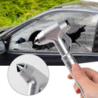 Car Safety Hammer with Seatbelt Cutter, Glass Breaker Tool with Tungsten Steel Tip, Car Window Breaker with Glow Handle