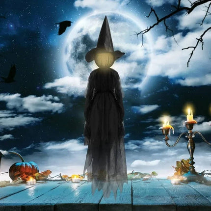 Halloween Witches, Sound Activated Outdoor Halloween Decorations for Yard