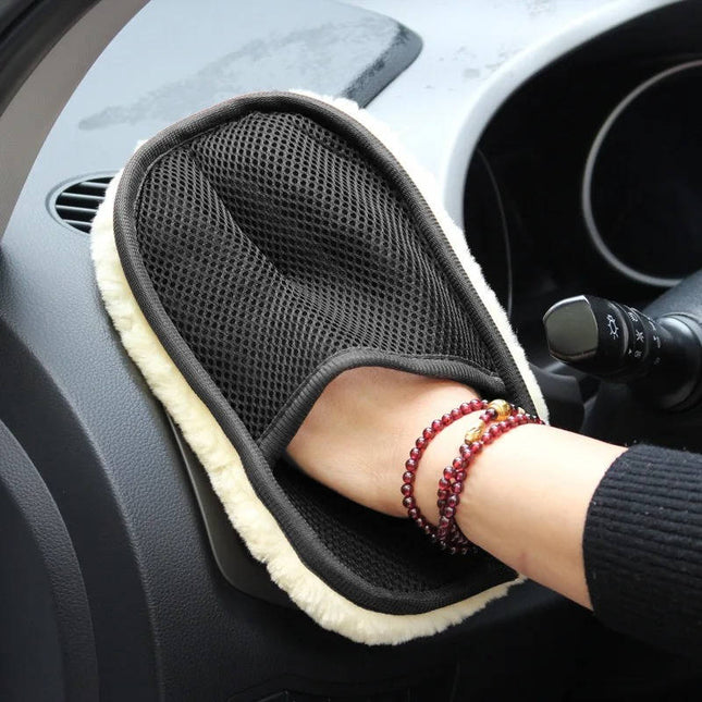 Microfiber Cloth for Car Cleaning, Lint Free Cloth with Wristband