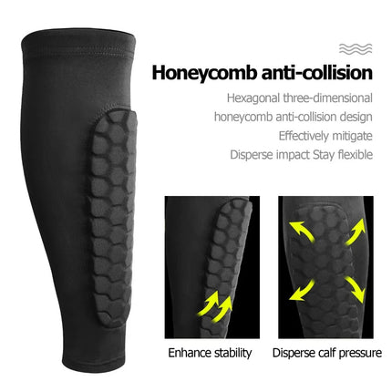 Soccer Shin Guards 1 Pair, Honeycomb Compression Shin Guard Sleeves – image 4