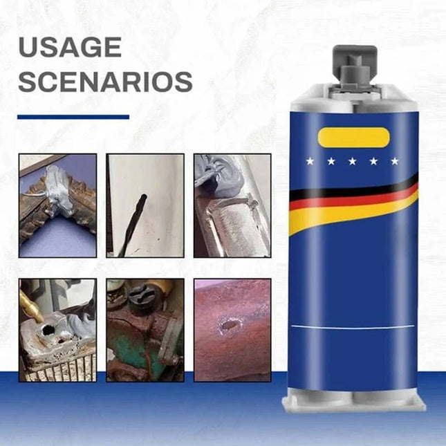 Metal Epoxy Glue for Steel and Aluminum, Two Part Epoxy Putty