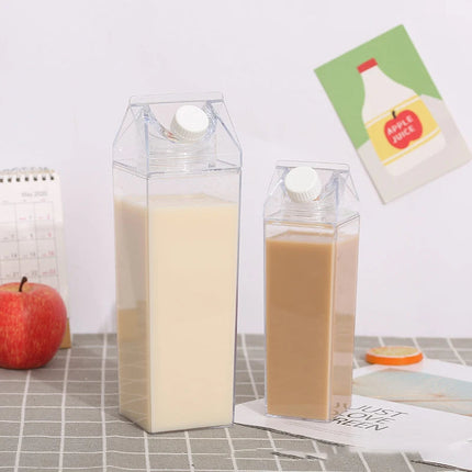 Water Bottle Milk Carton Style, Reusable Drink Container – image 4