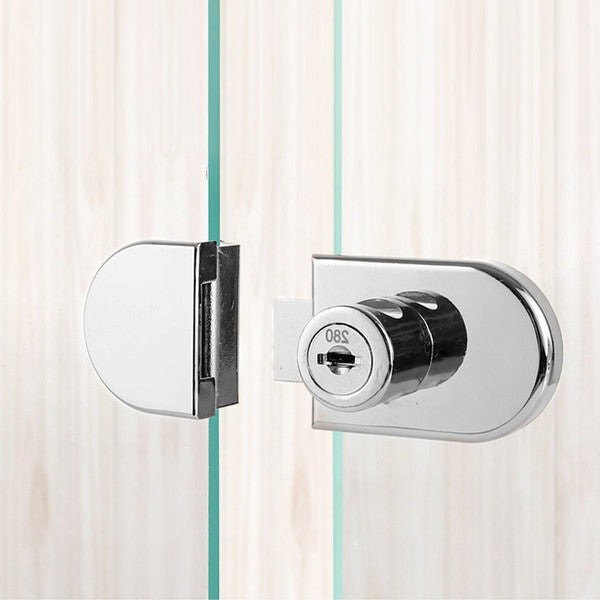 Cabinet Locks with Keys, Single Glass Door Lock for Cabinets