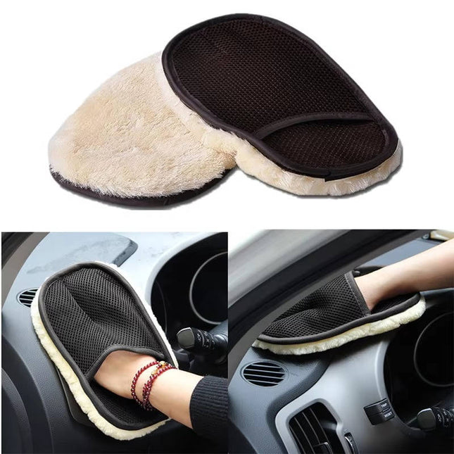 Microfiber Cloth for Car Cleaning, Lint Free Cloth with Wristband, Reusable Cleaning Cloth for Glass and Screens