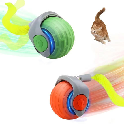 Interactive Cat Toy, Automatic Cat Toy with Touch Activated Smart Mode