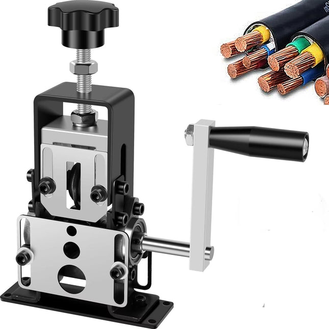 Manual Wire Stripper Hand Tool, Drill Powered Copper Wire Stripping Machine, Cable Stripper for Scrap Wire Recycling