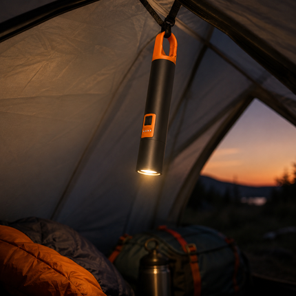Tuzwa Tactical Flashlight – Adjustable Brightness & Zoom, Compact Portable Light for Camping, Hiking & Outdoor Use